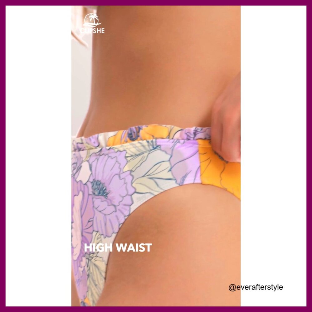 Polyester Bikini Set With Underwire Push Up High … - image 7